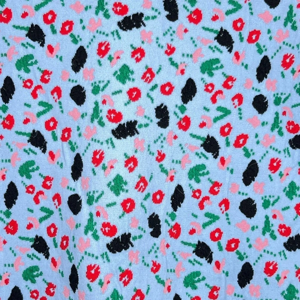 MARNI Floral textured Knitted Top Iris Blue Pristine Condition Size US 8 - Picture 5 of 13